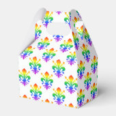 Rainbow Fleur-de-lis Bedankdoosjes (Achterkant)
