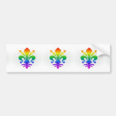 Rainbow Fleur-de-lis Bumpersticker (Voorkant)