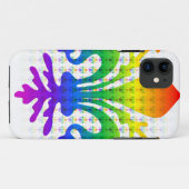 Rainbow Fleur-de-lis Case-Mate iPhone Case (Achterkant (horizontaal))