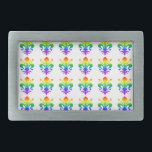 Rainbow Fleur-de-lis Gesp<br><div class="desc">Aangepast regenboogvloour-de-lis motief. Oorspronkelijk ontwerp.</div>
