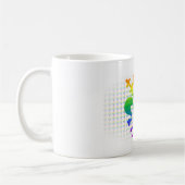 Rainbow Fleur-de-lis Koffiemok (Links)