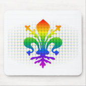 Rainbow Fleur-de-lis Muismat (Voorkant)