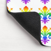 Rainbow Fleur-de-lis Muismat (Hoek)