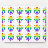 Rainbow Fleur-de-lis Muismat (Voorkant)