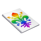 Rainbow Fleur-de-lis Notitieboek (Rechterzijde)