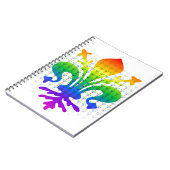 Rainbow Fleur-de-lis Notitieboek (Linkerzijde)