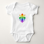 Rainbow Fleur-de-lis Romper (Voorkant)