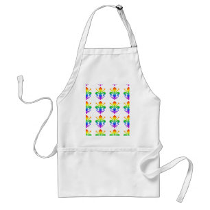 Rainbow Fleur-de-lis Standaard Schort
