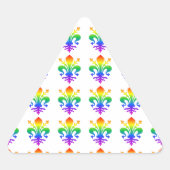 Rainbow Fleur-de-lis Sticker (Voorkant)