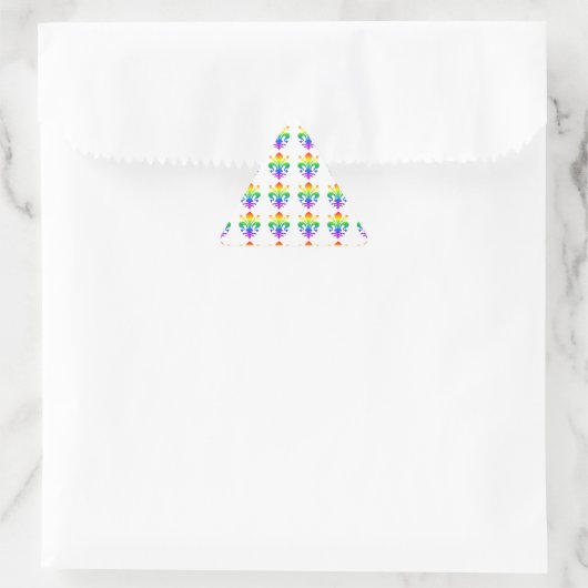 Rainbow Fleur-de-lis Sticker (Tas)