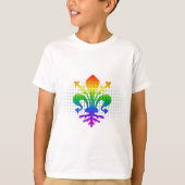 Rainbow Fleur-de-lis T-shirt (Voorkant)