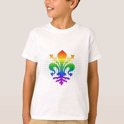 Rainbow Fleur-de-lis T-shirt (Voorkant)
