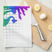 Rainbow Fleur-de-lis Theedoek (Quarter Fold)