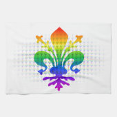 Rainbow Fleur-de-lis Theedoek (Horizontaal)