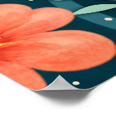 Rainbow Floral Dude Be Kind Inspirivity Poster (Hoek)