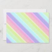 Rainbow Floral Eenhoorn Verjaardag Foto Kaart (Achterkant)