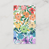 Rainbow Floral Gay Wedding Gift Registry Informatiekaartje (Achterkant)