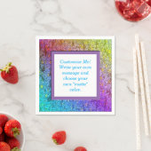 [Rainbow Floral Lijst] Abstract bloemenpapier Servetten (Insitu)