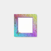 [Rainbow Floral Lijst] Abstract met vlinder Post-it® Notes (Voorkant)