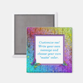 [Rainbow Floral Lijst] Abstract met vlinders Magneet (Voorkant / Achterkant)