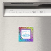 [Rainbow Floral Lijst] Abstract met vlinders Magneet (Insitu (Vaatwasser))