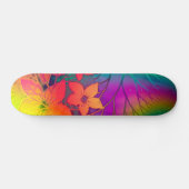 Rainbow Floral Persoonlijk Skateboard (Horizontaal)