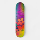 Rainbow Floral Persoonlijk Skateboard (Voorkant)