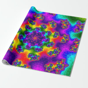 Rainbow Floral Sprinkles Cadeaupapier