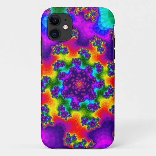 Rainbow Floral Sprinkles Case-Mate iPhone Case (Achterkant)