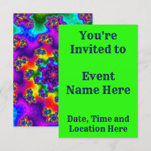 Rainbow Floral Sprinkles Kaart