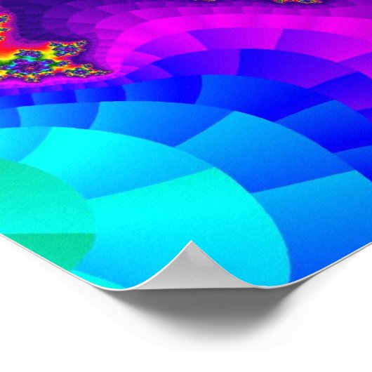 Rainbow Floral Sprinkles Poster (Hoek)