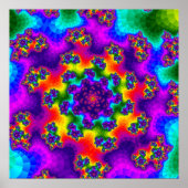 Rainbow Floral Sprinkles Poster (Voorkant)