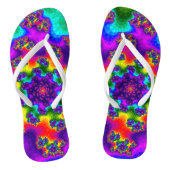 Rainbow Floral Sprinkles Teenslippers (Voetbed)