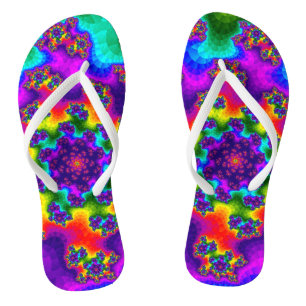 Rainbow Floral Sprinkles Teenslippers