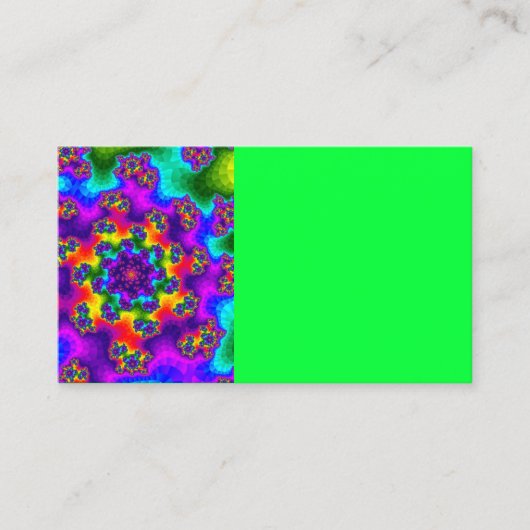 Rainbow Floral Sprinkles Visitekaartje (Voorkant)