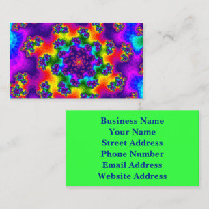 Rainbow Floral Sprinkles Visitekaartje