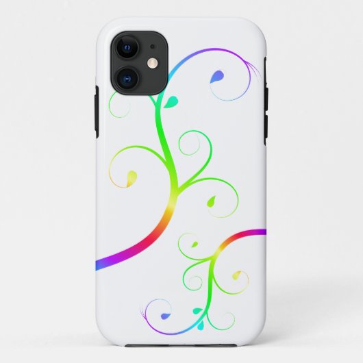 Rainbow Flourish Case-Mate iPhone Case (Achterkant)