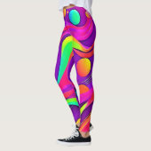 Rainbow Flow: Abstract plezier Leggings (Links)