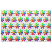 Rainbow Flower Fabric Stof (Fat Quarter)