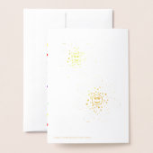 Rainbow Flower Folie Verjaardag Kaart (Met envelop)