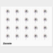 Rainbow Flower Funky Art Vierkante Sticker (Vel)
