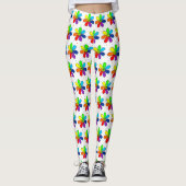 Rainbow Flower Leggings (Voorkant)