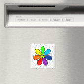 Rainbow Flower Magnet (Insitu (Vaatwasser))