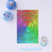 Rainbow Flower Mandala Flyer (Enkel)