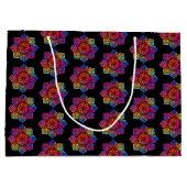 Rainbow Flower Mandala Groot Cadeauzakje (Achterkant)