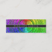 Rainbow Flower Mandala Mini Visitekaartje (Voorkant)