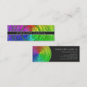 Rainbow Flower Mandala Mini Visitekaartje (Voorkant / Achterkant)