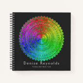 Rainbow Flower Mandala Notitieboek (Voorkant)