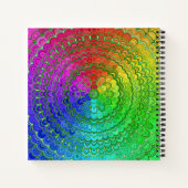 Rainbow Flower Mandala Notitieboek (Achterkant)