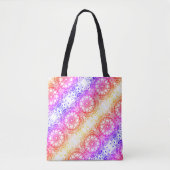 Rainbow Flower Mandala Pattern 3 Tote Bag (Voorkant)